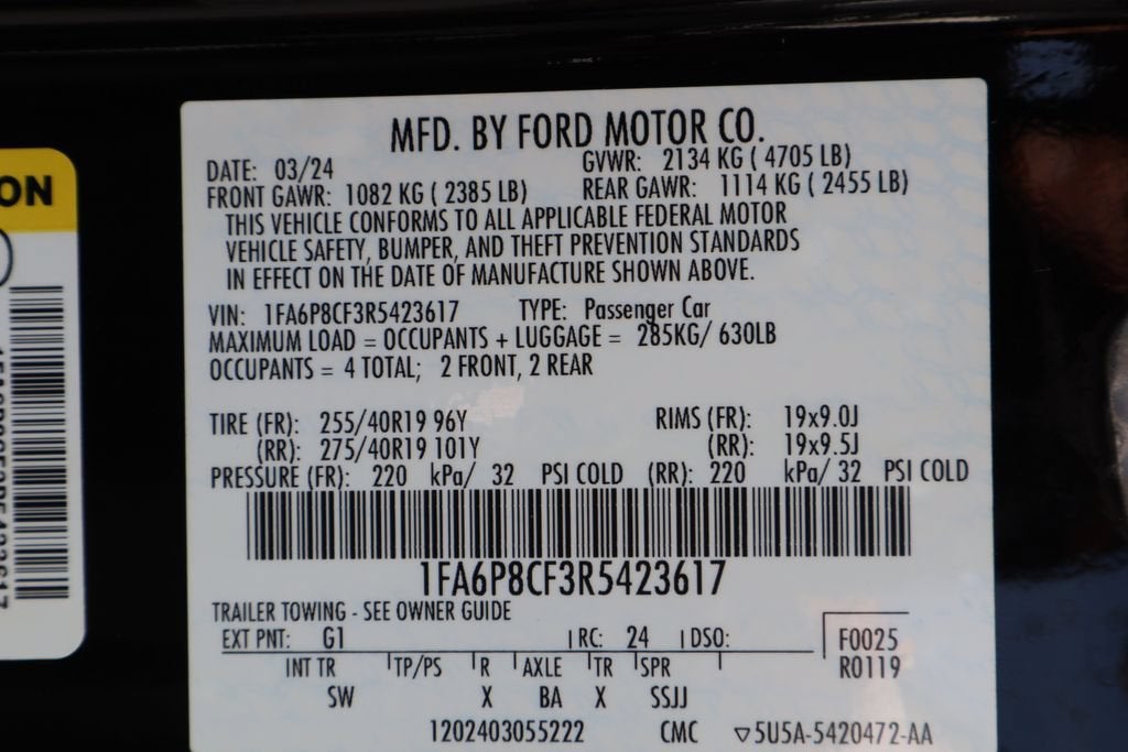 2024 Ford Mustang GT Premium Fastback