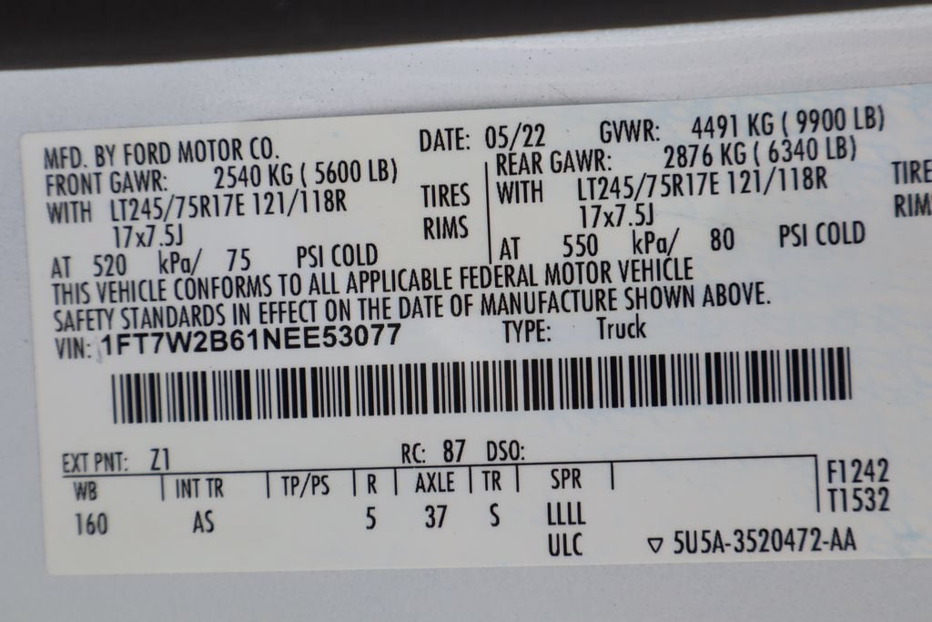 2022 Ford Super Duty F-250 SRW XL