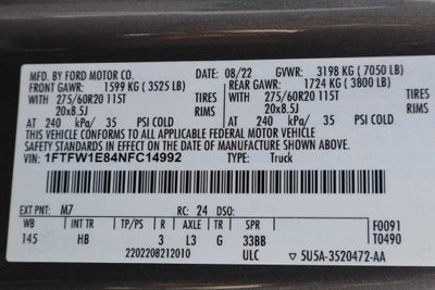 2022 Ford F-150 LARIAT