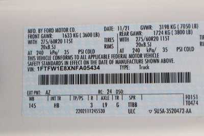 2022 Ford F-150 LARIAT