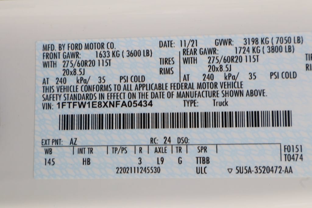 2022 Ford F-150 LARIAT