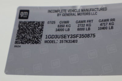 2025 GMC Sierra 3500 HD Chassis Cab Pro