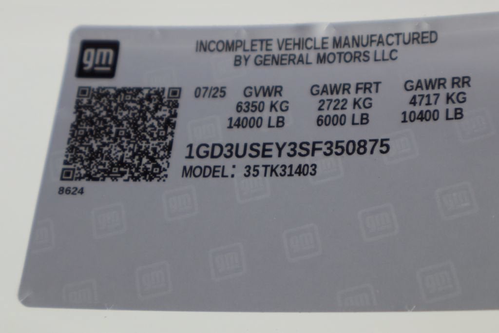 2025 GMC Sierra 3500 HD Chassis Cab Pro