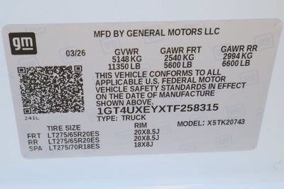 2026 GMC Sierra 2500 HD Denali Ultimate