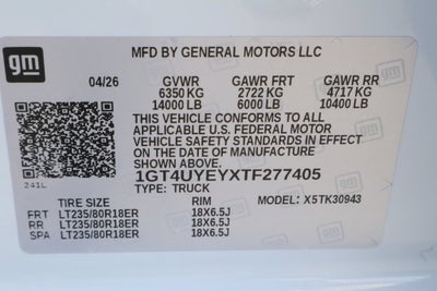 2026 GMC Sierra 3500 HD Denali Ultimate DRW