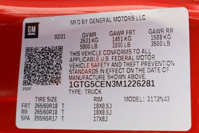 2021 GMC Canyon 2WD Elevation