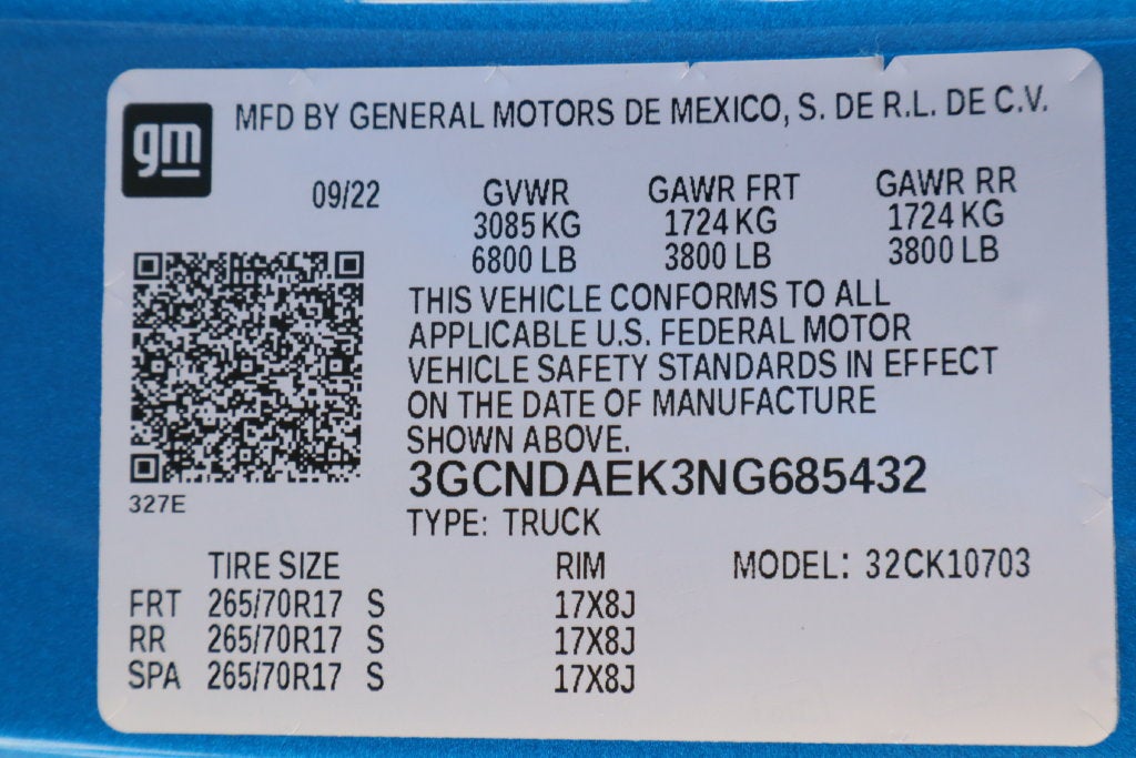2022 Chevrolet Silverado 1500 Work Truck