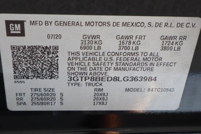 2020 GMC Sierra 1500 SLE