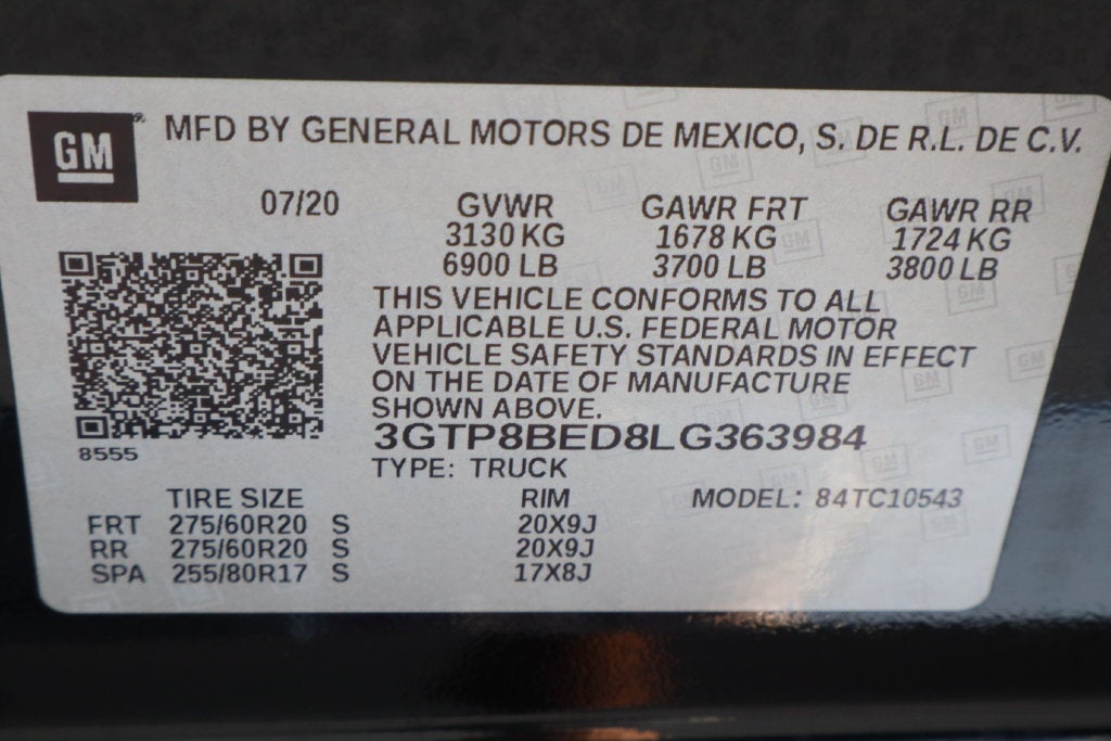 2020 GMC Sierra 1500 SLE