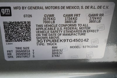 2026 GMC Sierra 1500 SLE