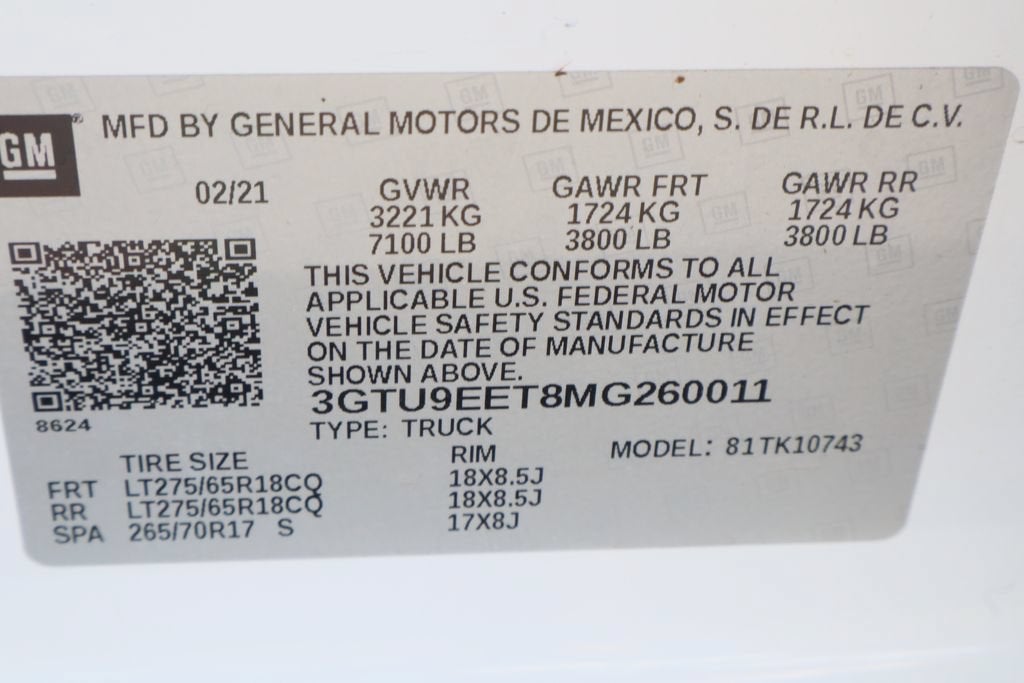 2021 GMC Sierra 1500 AT4