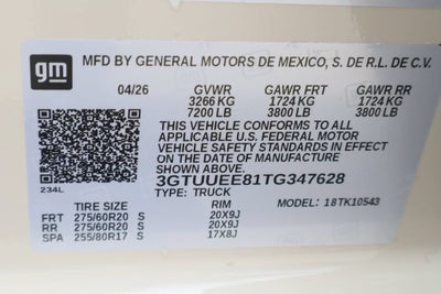 2026 GMC Sierra 1500 AT4
