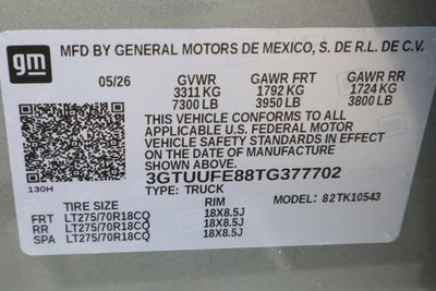 2026 GMC Sierra 1500 AT4X