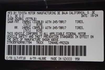 2024 Toyota Tacoma SR5