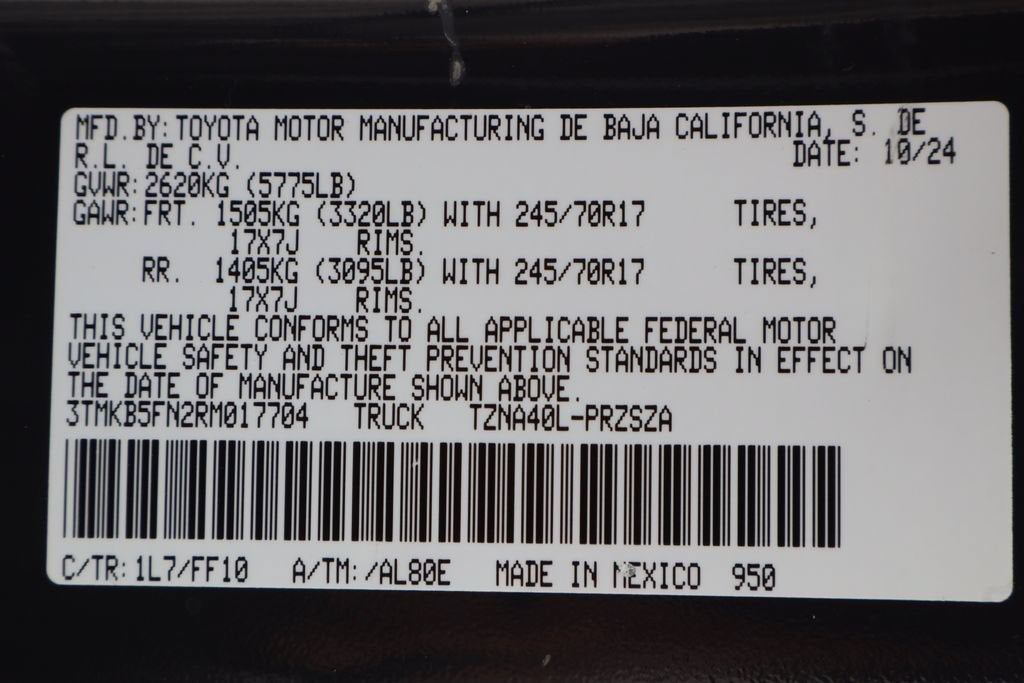 2024 Toyota Tacoma SR5