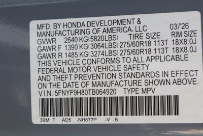 2026 Honda Passport AWD TrailSport Elite