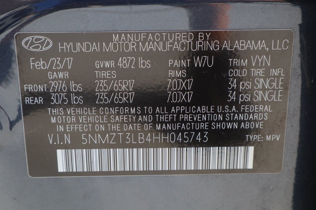 2017 Hyundai Santa Fe Sport 2.4L