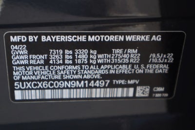 2022 BMW X7 M50i