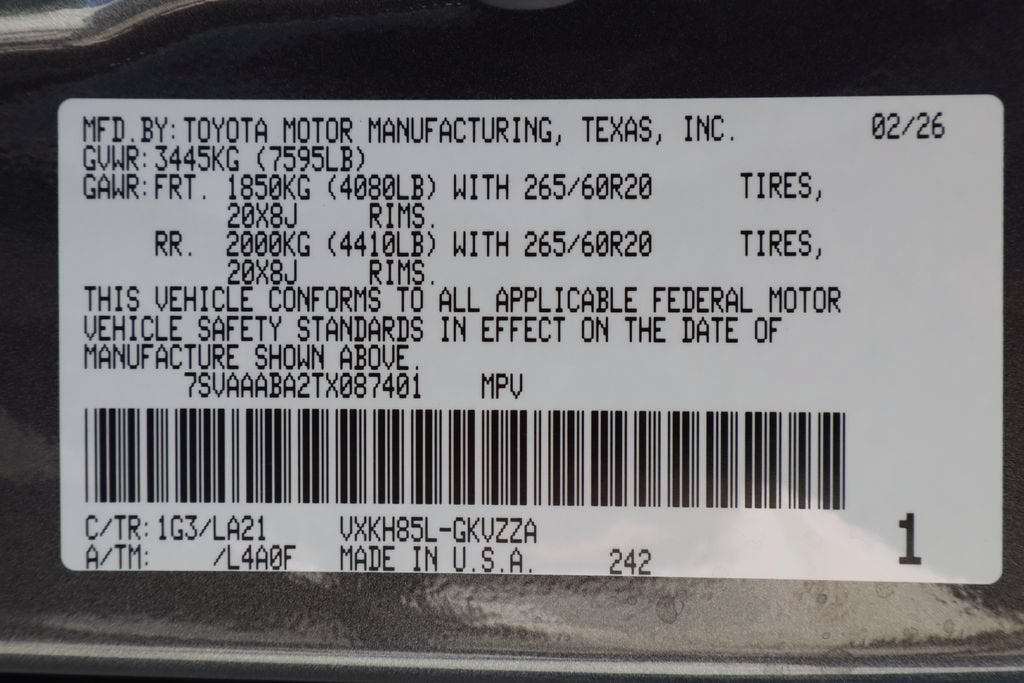 2026 Toyota Sequoia SR5