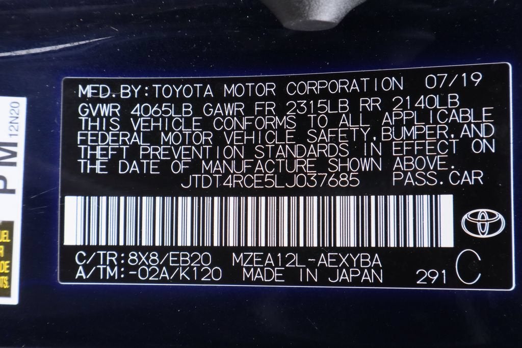 2020 Toyota Corolla XSE