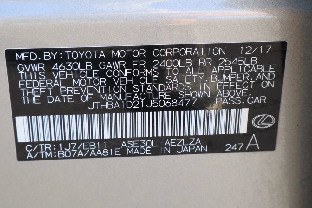 2018 Lexus IS 300 IS 300