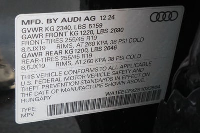 2025 Audi Q3 Premium 45 TFSI S line quattro Tiptronic