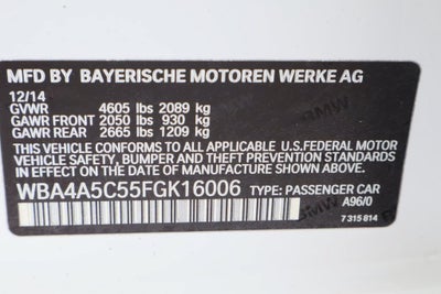 2015 BMW 428 Gran Coupe 428i