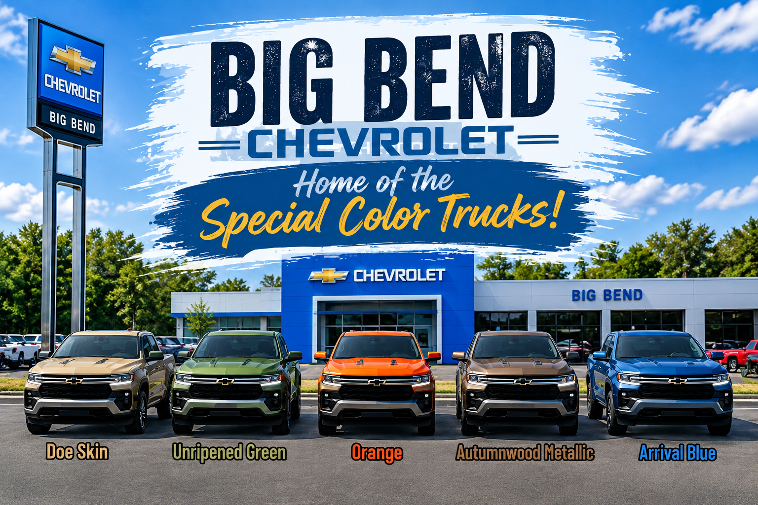  Home of Special Color Trucks at Kelley Automotive Group in Bartow FL
